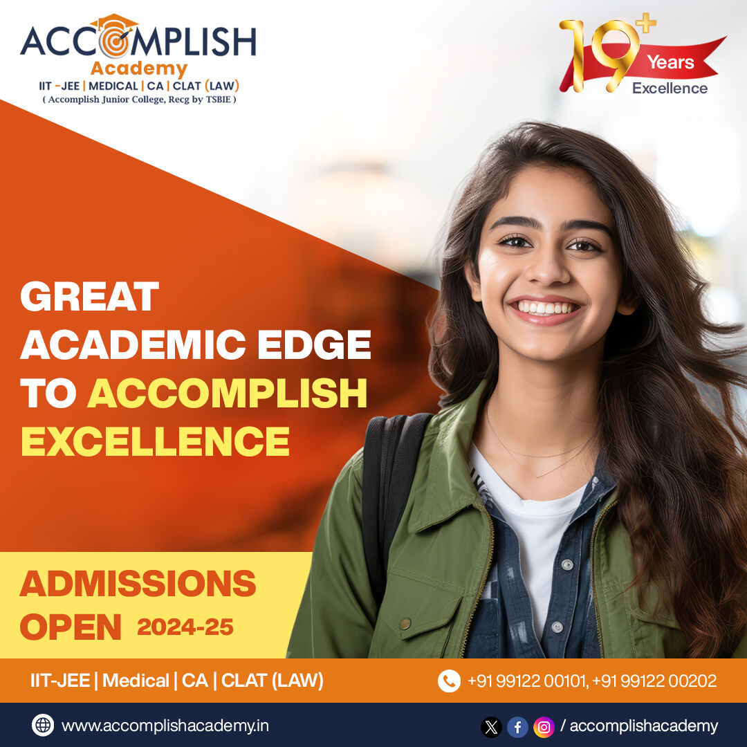 Best Junior College For Iit Jee | Neet | Clat | Ca | Shamshabad | Hyderabad - Accomplishacademy